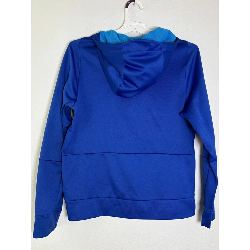 Nike Dri-FIT Full Zip Hoodie Boys‎ XL Blue Graphic Athletic Sweatshirt Jacket